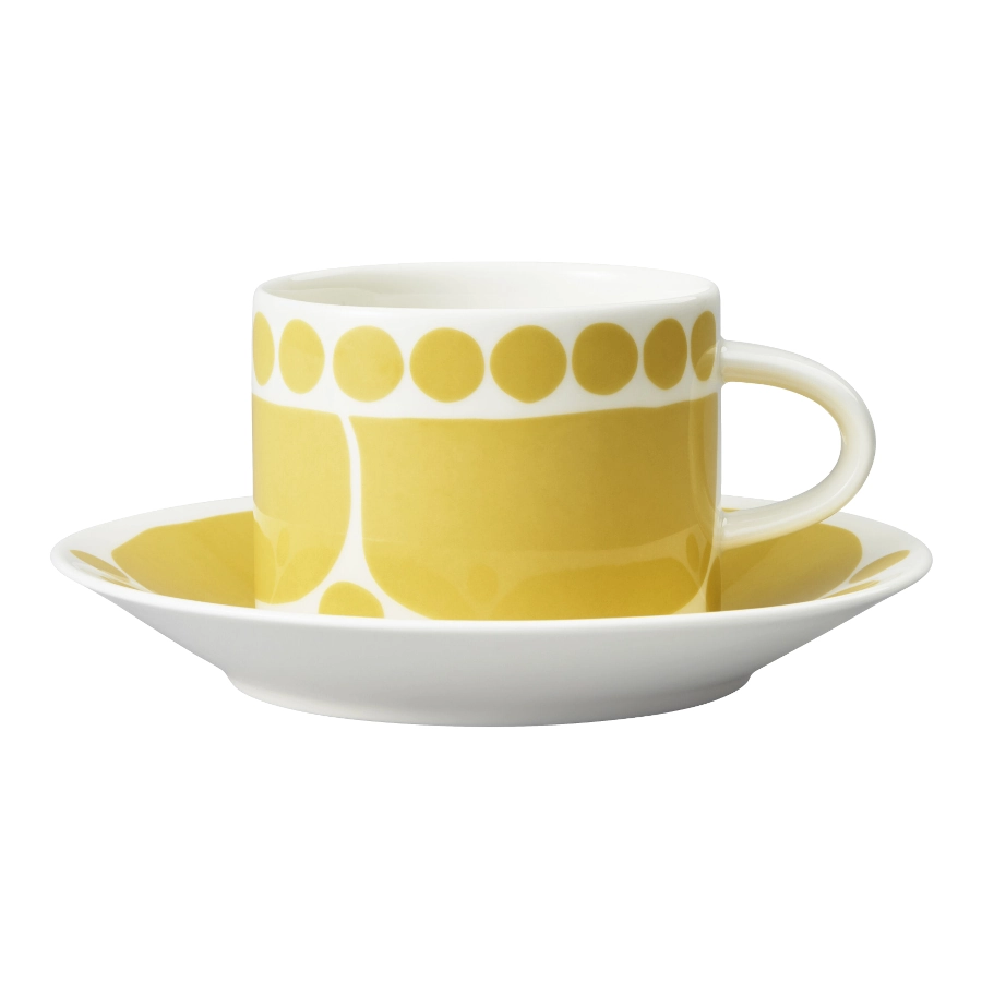 Sunnuntai kopp med fat i gult från Arabia.