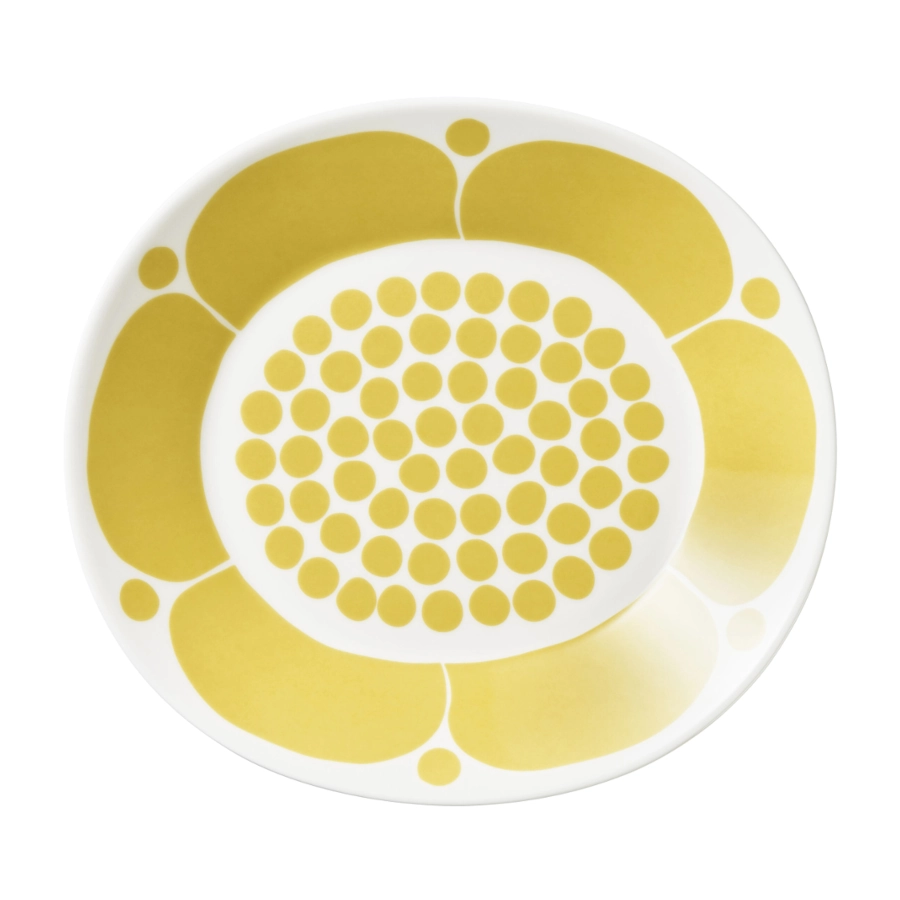 Sunnuntai oval tallrik 25 cm i gult från Arabia.