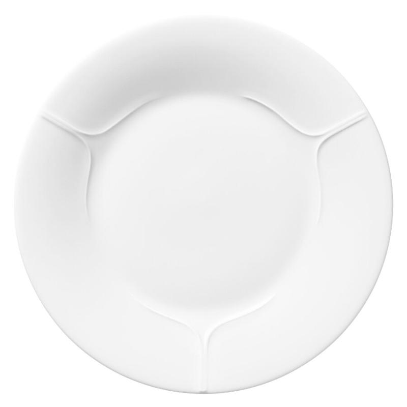 Pli Blanc, flat tallrik - 6 st/fp (21 diameter cm)