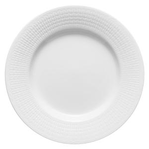 Swedish Grace, flat tallrik, 24 diameter cm, Snö - 6 st/fp