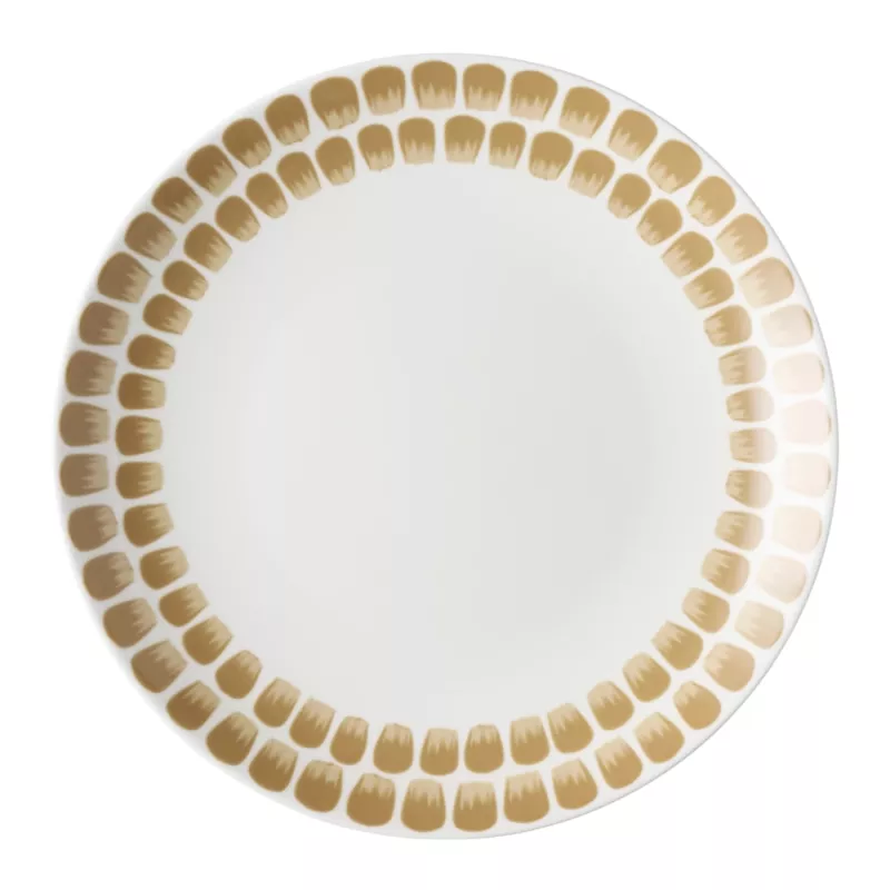 Tuokio, flat tallrik, 26 diameter cm, beige - 6 st/fp