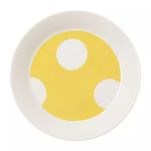 Vuokko tallrik 21 diameter cm Kraklee gul från Arabia.