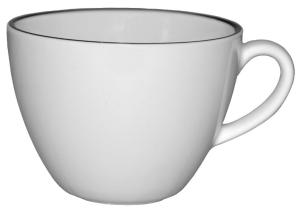 Bistro kaffekopp 20 cl dekor svart rand - 24 st/fp