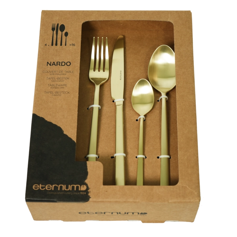 Nardo bestickset med 16 delar i champagne från Eternum.