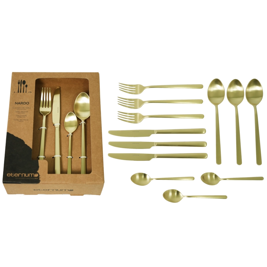 Nardo bestickset med 16 delar i champagne från Eternum.