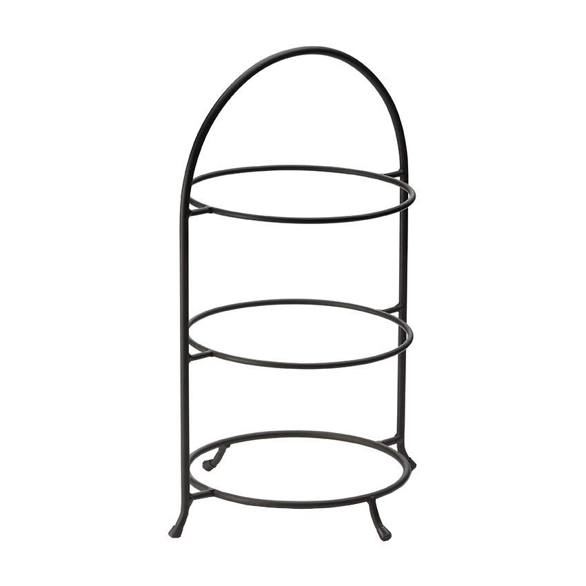 Tallriksställning i svart med plats för 3 tallrikar som kan vara 22,5-27 diameter cm från Was Germany.