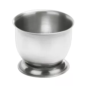 Äggkopp på fot av rostfritt stål i klassisk design från Was Germany.