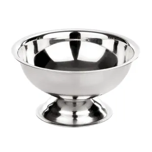 Glasskål på fot 9 diameter cm från Was Germany.