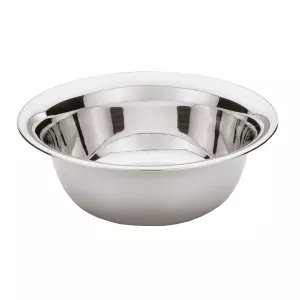 Bunke 4,25 liter av rostfritt med omvikt och böjd kant från Was Germany.