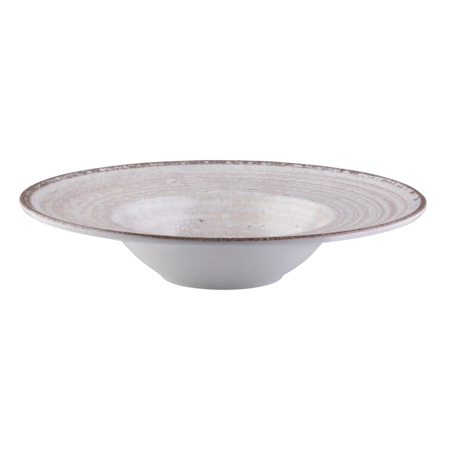 Mocha Miro djup tallrik 29 diameter cm från ID Fine.