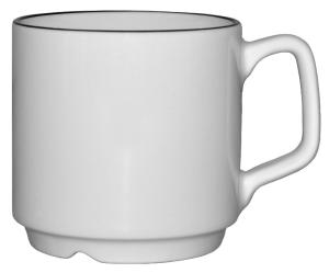 Robert mugg 25 cl dekor svart rand - 36 st/fp