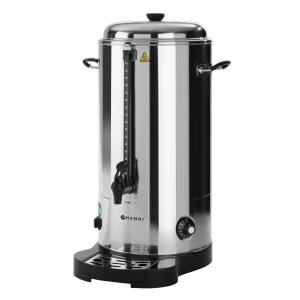 Dryckesvärmare, dubbla väggar, tappkran, 18 liter, polerad