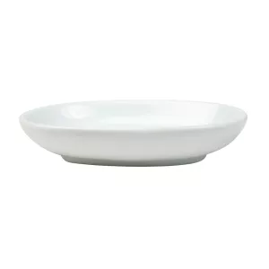 Ovalt fat 11x8 cm av fältspatporslin från Exxent.