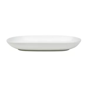 Ovalt fat 15x8 cm av fältspatporslin från Exxent.