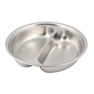 Rostfritt fat med 2 fack och 39 diameter cm från Sunnex.