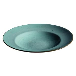 Kaszub, djup tallrik, 29 diameter cm, turkos - 6 st/fp