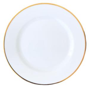 Kaszub tallrik 19 diameter cm dekor guld rand - 24 st/fp