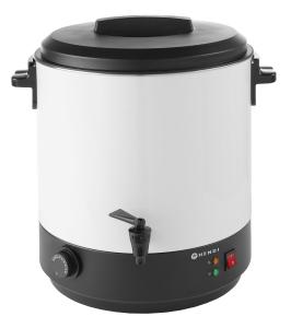 Dryckesvärmare med tappkran 25 liter vit