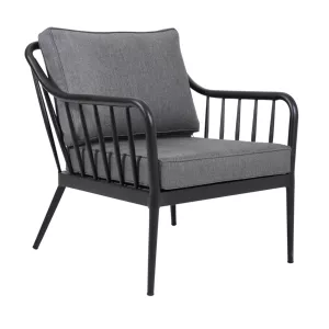 Coleville fåtölj svart/grå från Brafab.