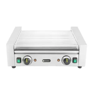 Korvgrill med 2 värmezoner och 14 rullar från Hendi.