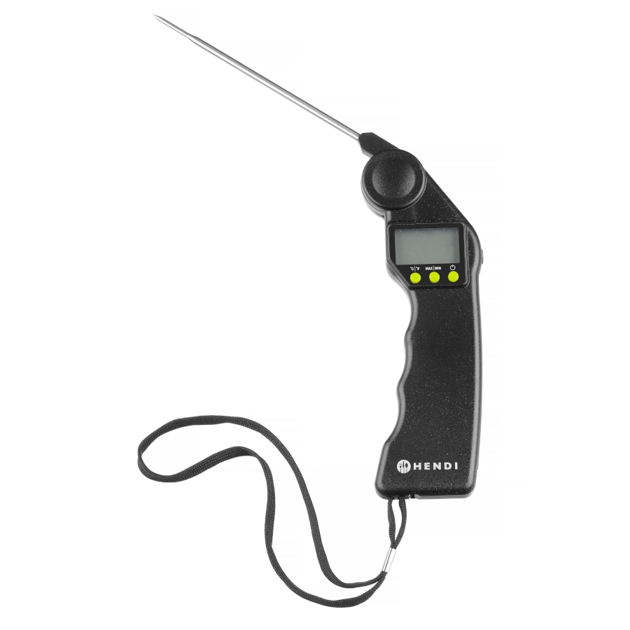 Digital instickstermometer med infällbar mätsticka från Hendi.