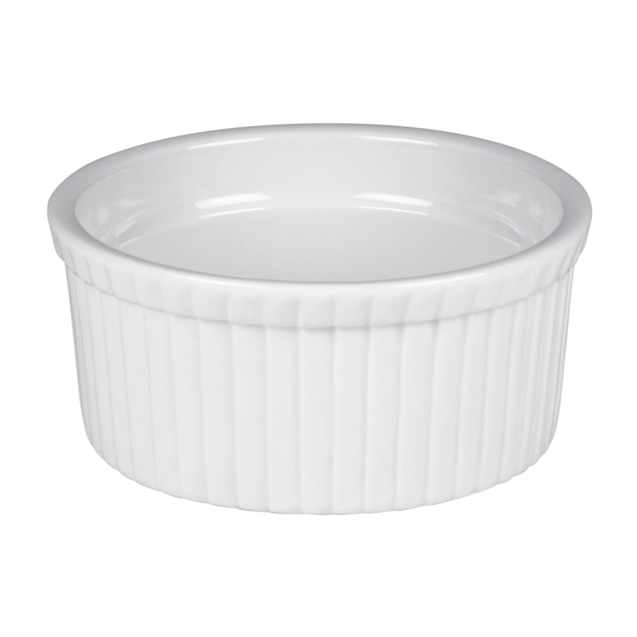 Ramekin från Exxent som är 8,5 diameter cm och höjd 4 cm.