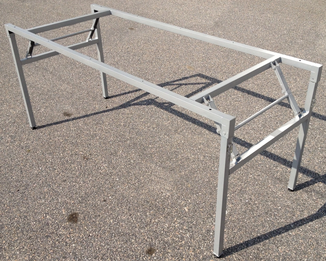 Starko fällbart bordsstativ 170x66 cm i grått.