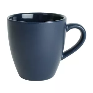 Athena mugg 32 cl av stengods och marinblå.