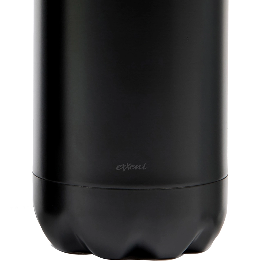 Ståltermos flaska 0,75 liter och svart från Exxent som har skruvkork.