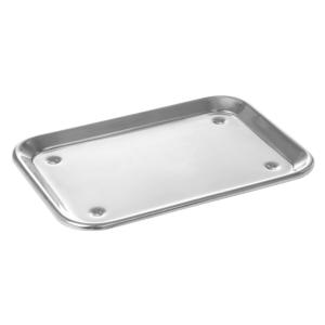 Serveringsbricka med fötter, rostfritt, 24x17 cm