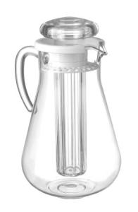 Tillbringare med lock, isrör, 2,2 liter