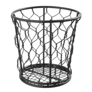 Basic, trådkorg, 12 diameter cm, höjd 11 cm, svart