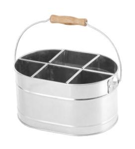 Table caddy, 6 fack, galvaniserad