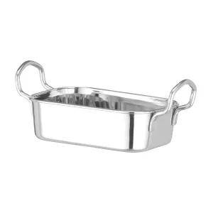 Skål med handtag i rostfritt 19,6x9,5 cm från Hendi.