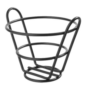 Pommes korg, 11,5 diameter cm, svart