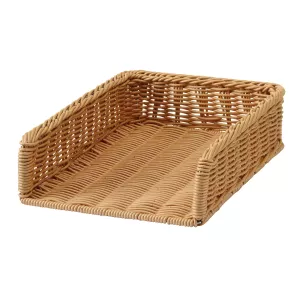 Brödkorg av flätad polyrattan med 1 öppen sida från Hendi.