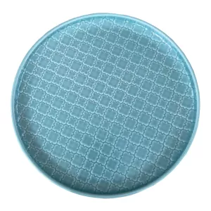 Marrakech flat tallrik 26 diameter cm i turkos från Blocho.