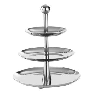 Serveringsfat rostfritt med 3 våningar