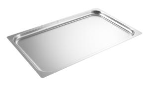 Serveringsfat, rostfritt, GN 1/1, 53x32,5x1,3 cm, polerad med matt kant