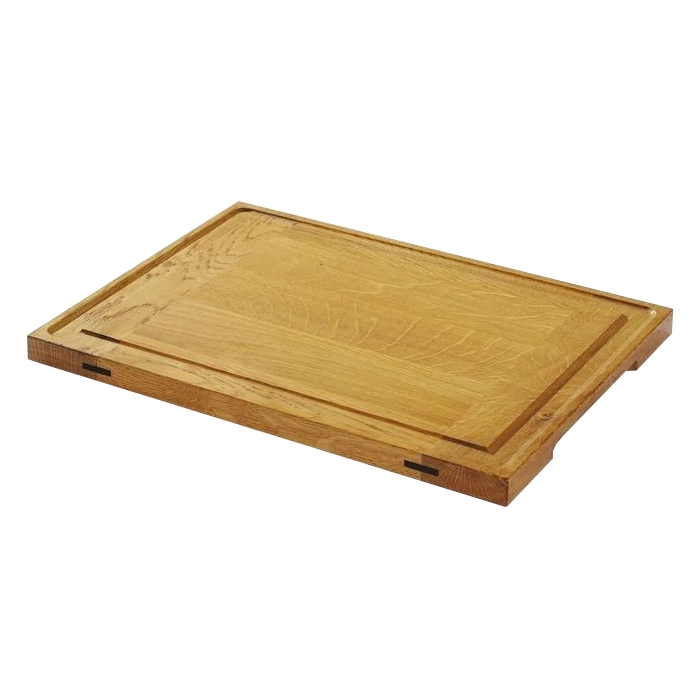 Serveringsbräda 37x27 cm med såskant från Hendi.