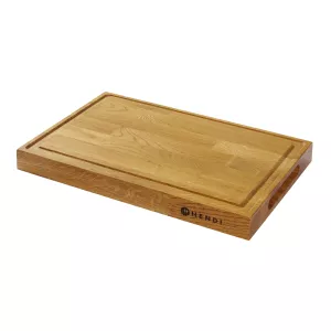 Serveringsbräda dubbelsidig 42x28 cm från Hendi med såskant eller slät.