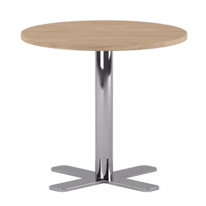 Studio soffbord med polerat bordsstativ och urban oak bordsskiva.