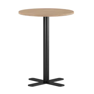 Studio bord med svart bordsstativ och urban oak bordsskiva.