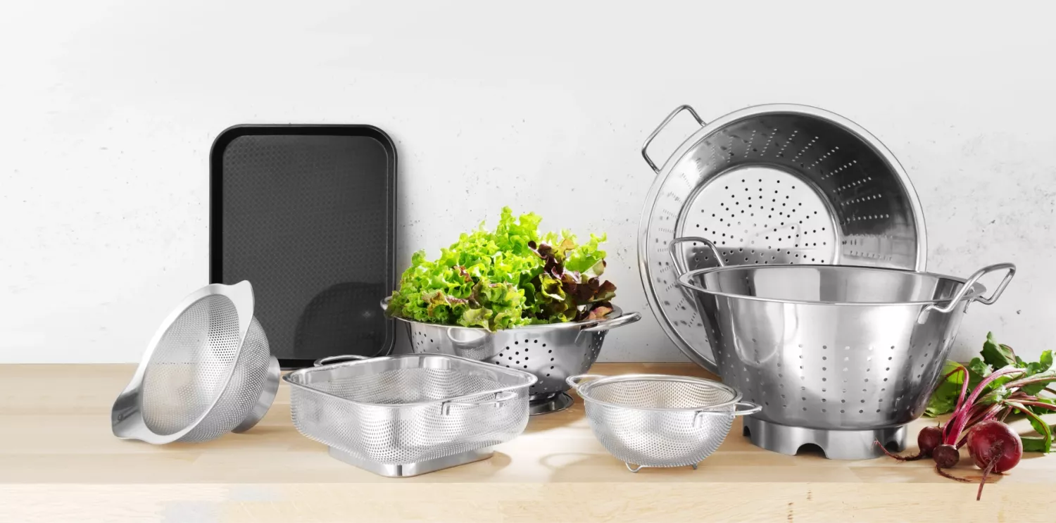 Durkslag från Hendi i olika utföranden.