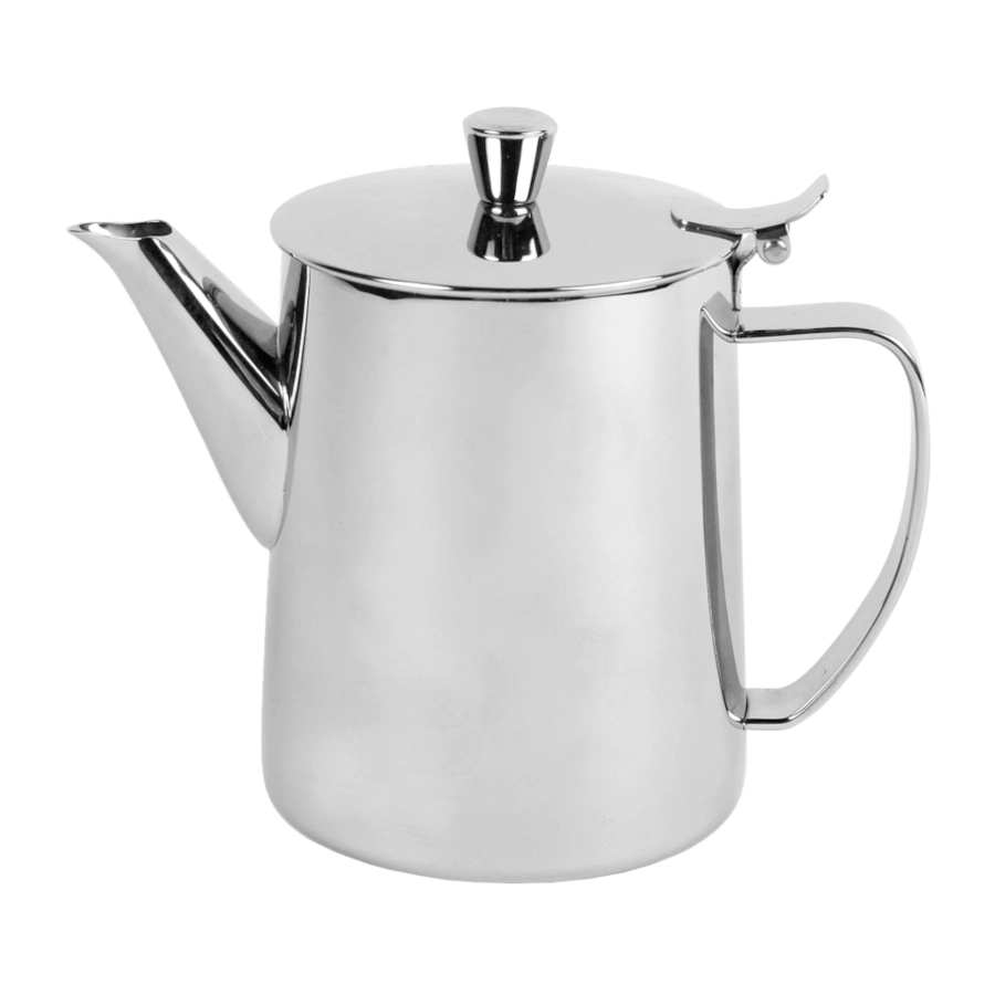Kaffekanna med lång pip, rostfritt