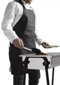 Grillförkläde med flamskyddad beläggning från Hendi.