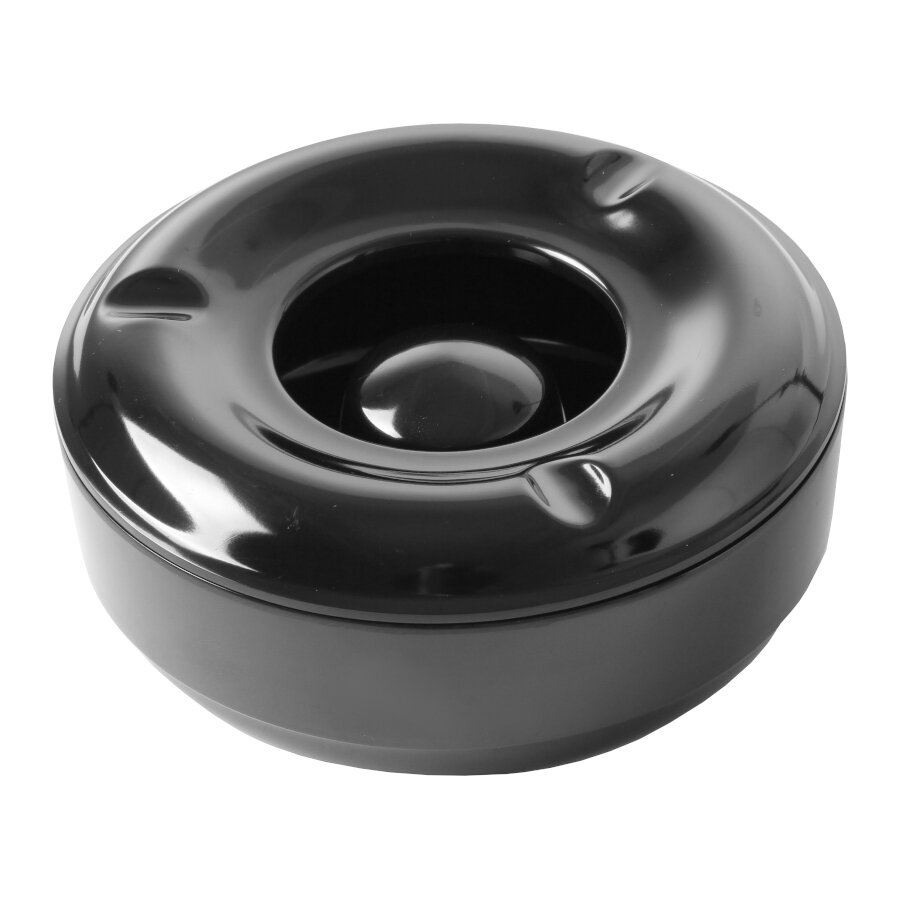 Askkopp, melamin, svart