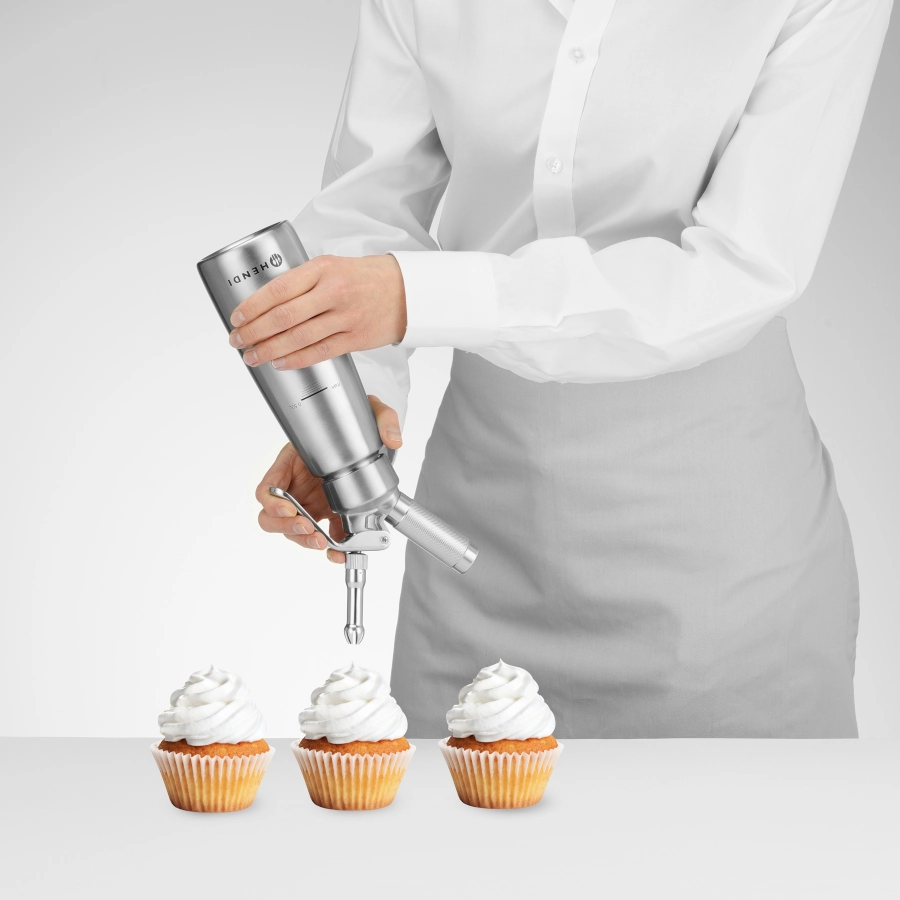 Gräddsifon rostfritt stål Profi Line 0,5 eller 1 liter Hendi - sifon ...