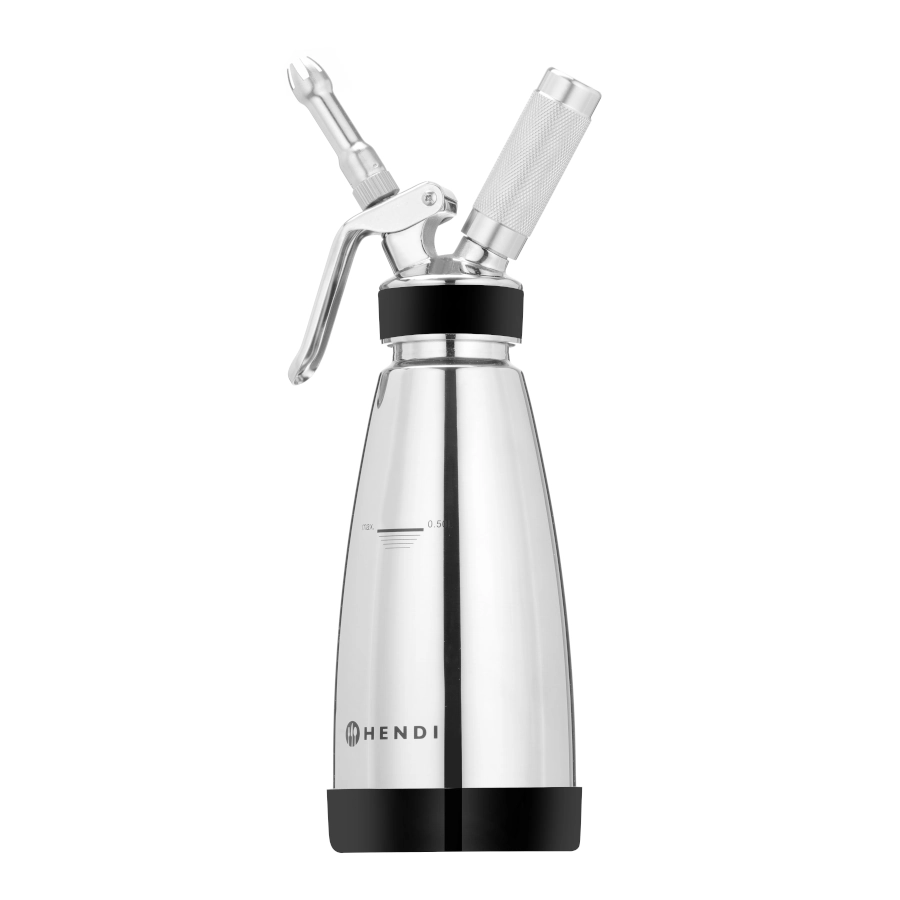 Gräddsifon 0,5 liter rostfritt Hendi - sifon för grädde