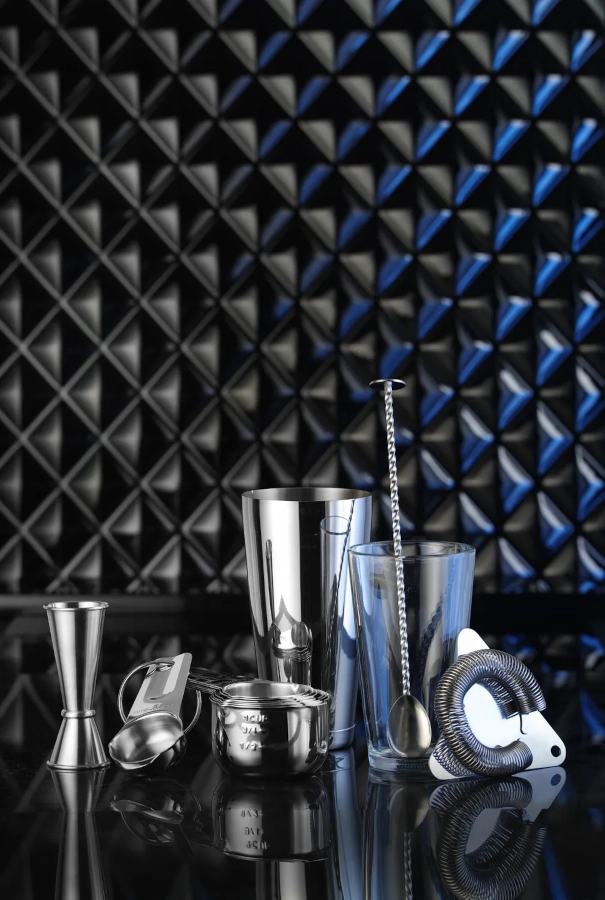 Barredskap från BarUp i rostfritt.